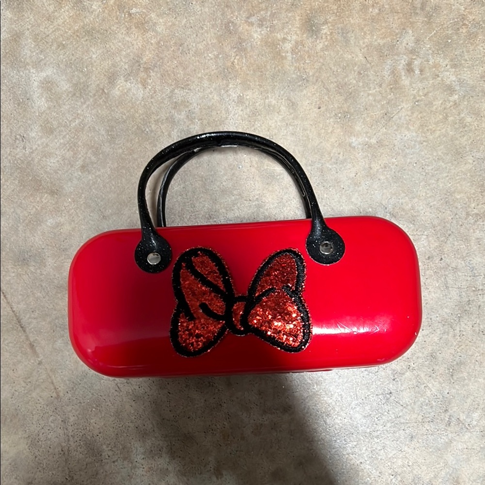 Red Glitter Bow Handbag